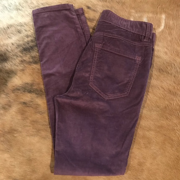 FREE PEOPLE Burgundy Corduroy Skinny Pant - Picture 3 of 7